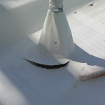 Pipe Flashing Physical Damage on Flat Commercial Roof